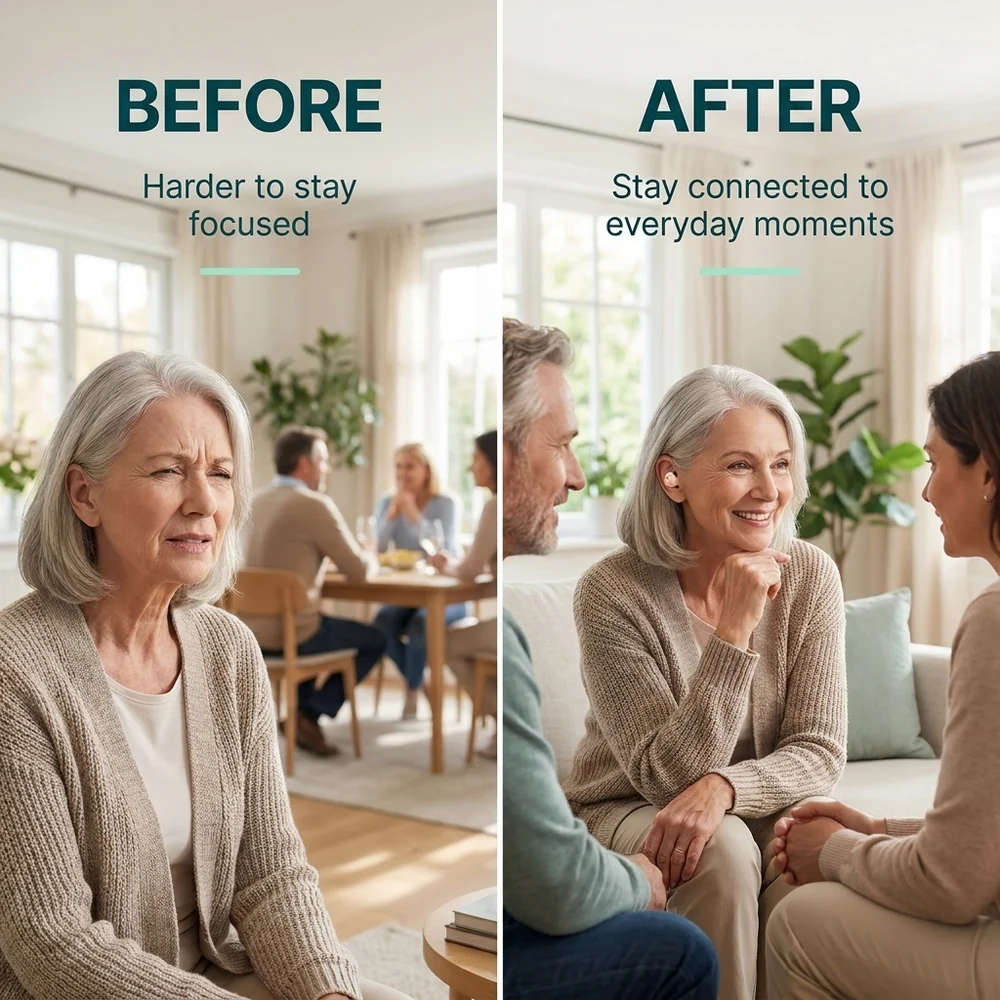 Before and After comparison: feeling isolated vs staying connected in social gatherings